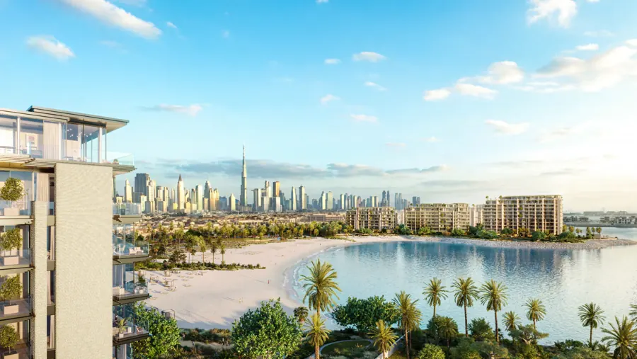 Aerial view of Solaya and the Jumeirah 1 shoreline